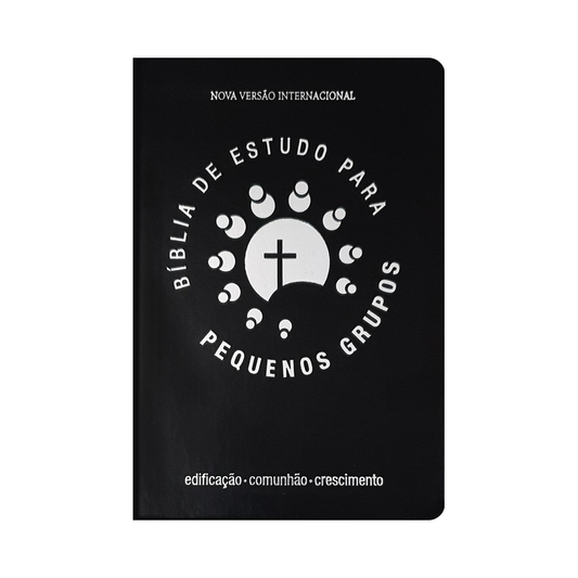 Bíblia de Estudo Pequenos Grupos | NVI Letra Normal | Capa Luxo Preta