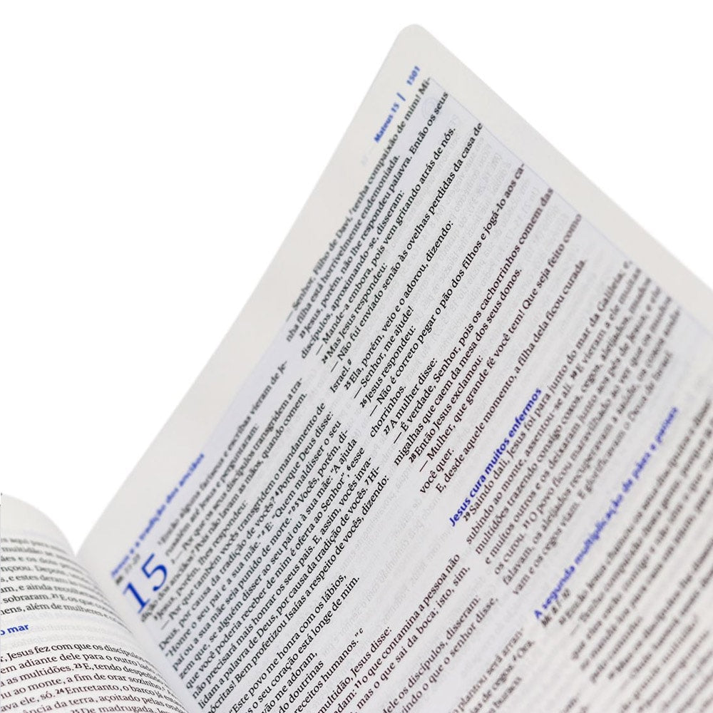 Bíblia da Escola Bíblica | NAA | Letra Normal | Capa Luxo Azul