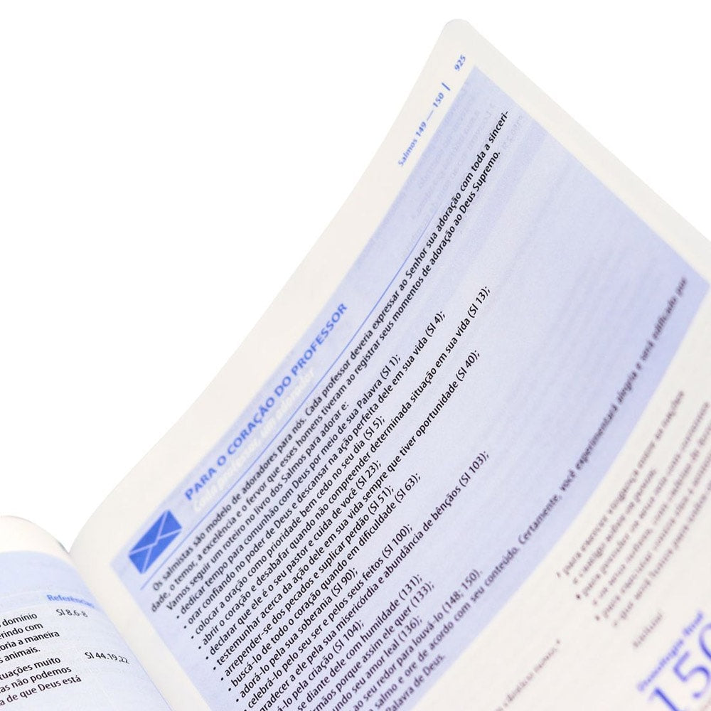 Bíblia da Escola Bíblica | NAA | Letra Normal | Capa Luxo Azul