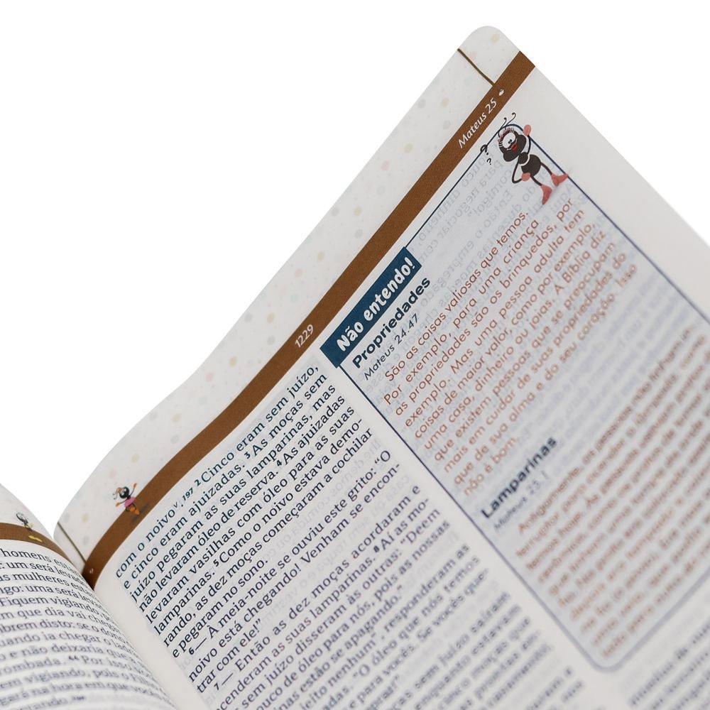 Bíblia Explicada Para Crianças | Smilinguido| NTLH | Capa Dura Azul