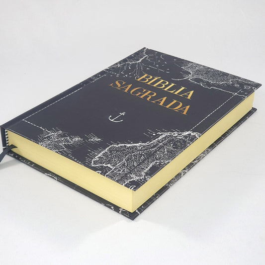 Bíblia Mapa Mundi | NAA | Capa Dura Preta