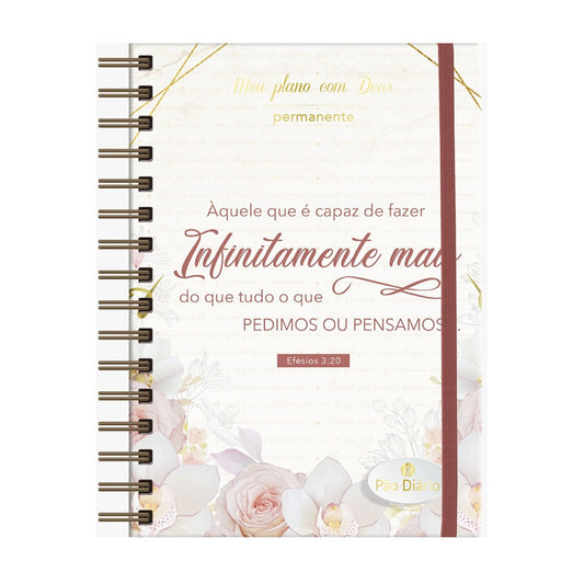 Planner Meu plano com Deus | Infinitamente mais | Capa Dura Espiral