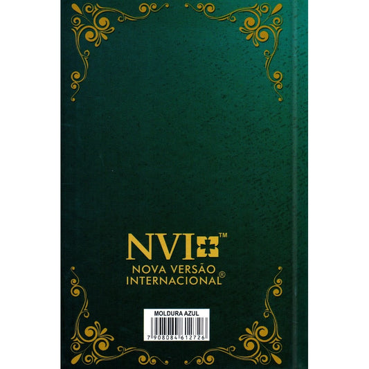 Bíblia Sagrada Moldura Azul | NVI | Letra Gigante | Capa Dura