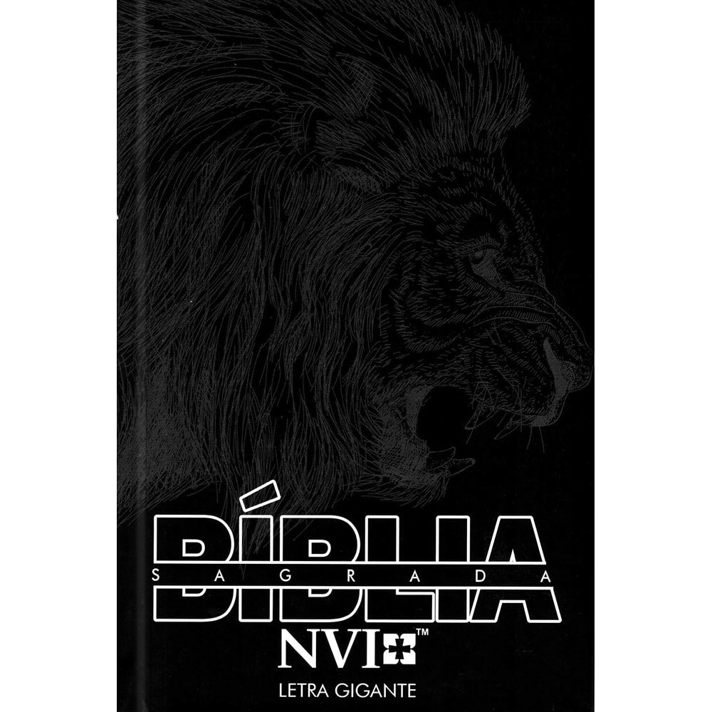 Bíblia Sagrada Leão Esboço | NVI | Letra Gigante | Capa Dura