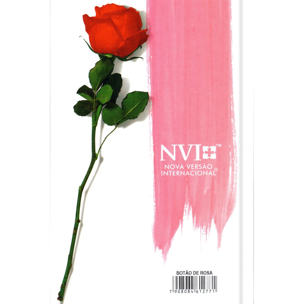 Bíblia Sagrada Botão de Rosa | NVI | Letra Gigante | Capa Dura