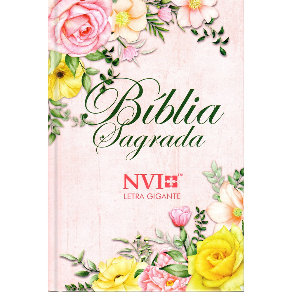 Bíblia Sagrada Flores Spring | NVI | Letra Gigante | Capa Dura