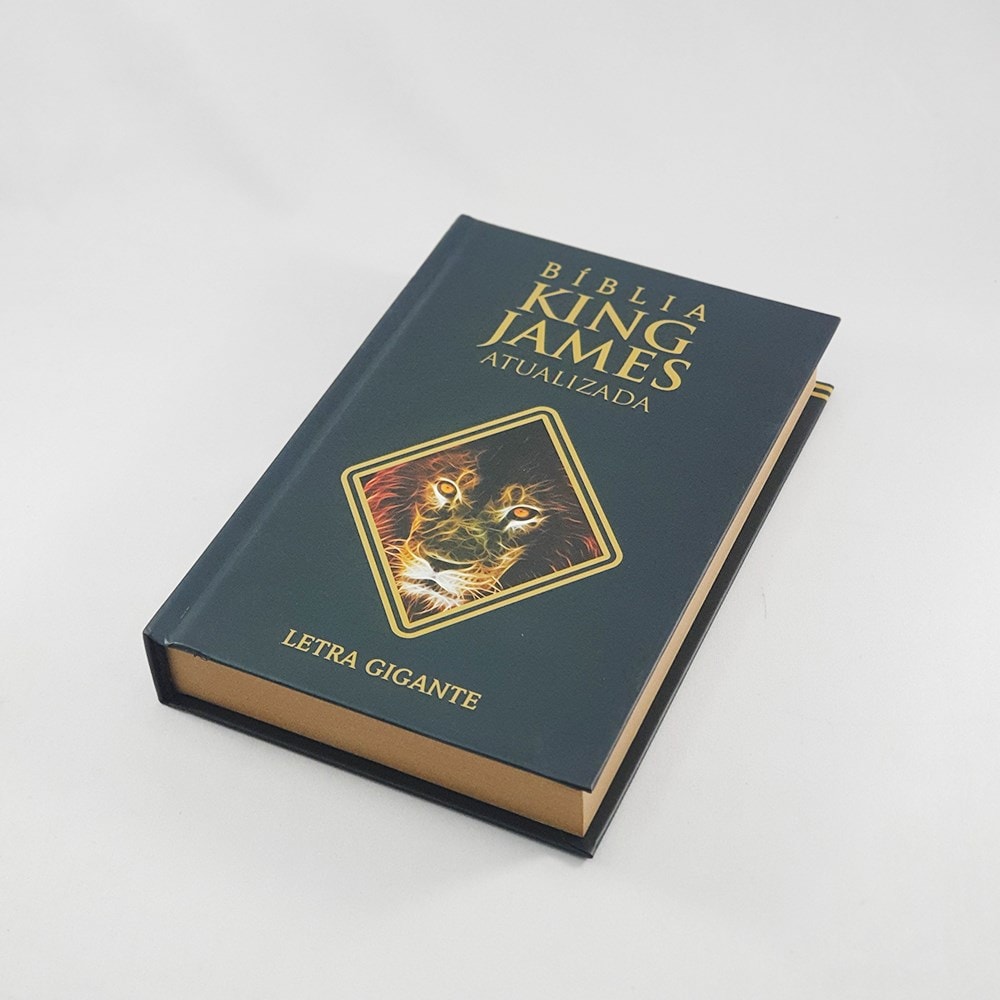 Bíblia King James Atualizada Flame Lion | KJA | Letra Gigante | Capa Dura