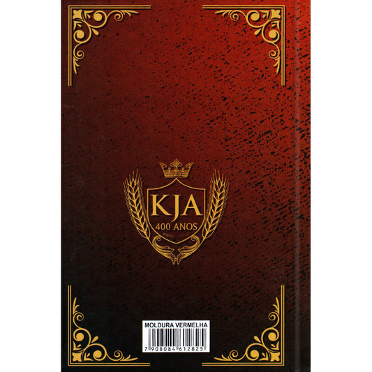 Bíblia King James Atualizada Moldura Vermelha | KJA | Letra Gigante | Capa Dura