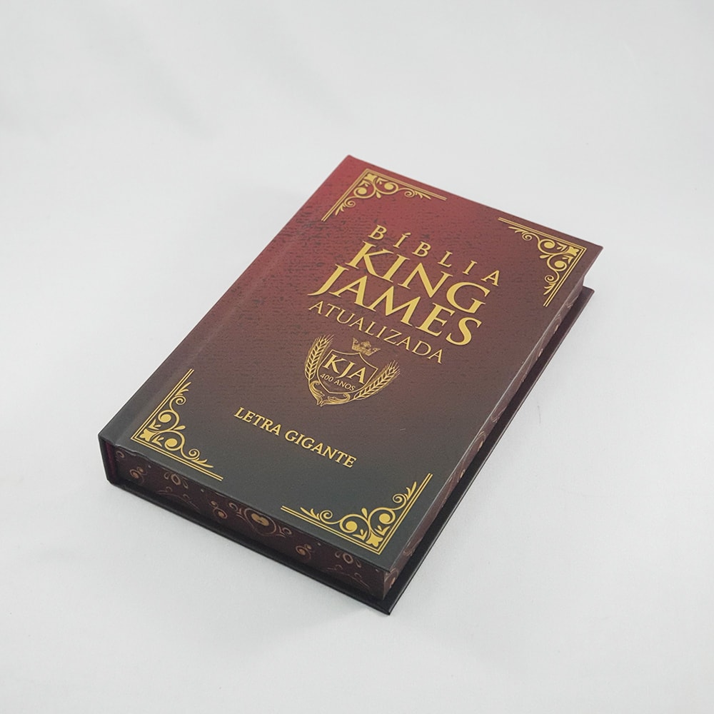 Bíblia King James Atualizada Moldura Vermelha | KJA | Letra Gigante | Capa Dura