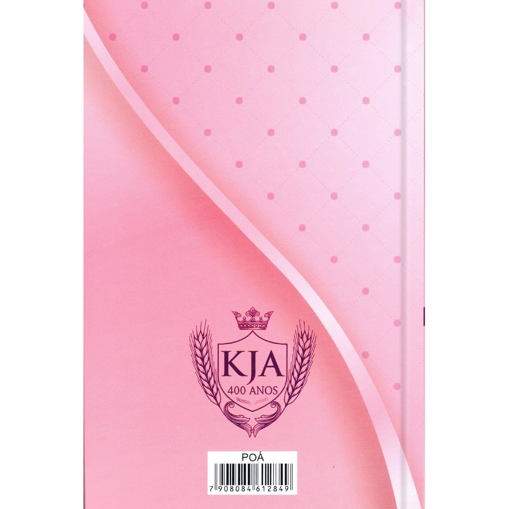 Bíblia King James Atualizada Flores Poa | KJA | Letra Gigante | Capa Dura