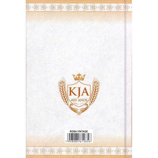 Bíblia King James Atualizada Rosa Vintage | KJA | Letra Gigante | Capa Dura