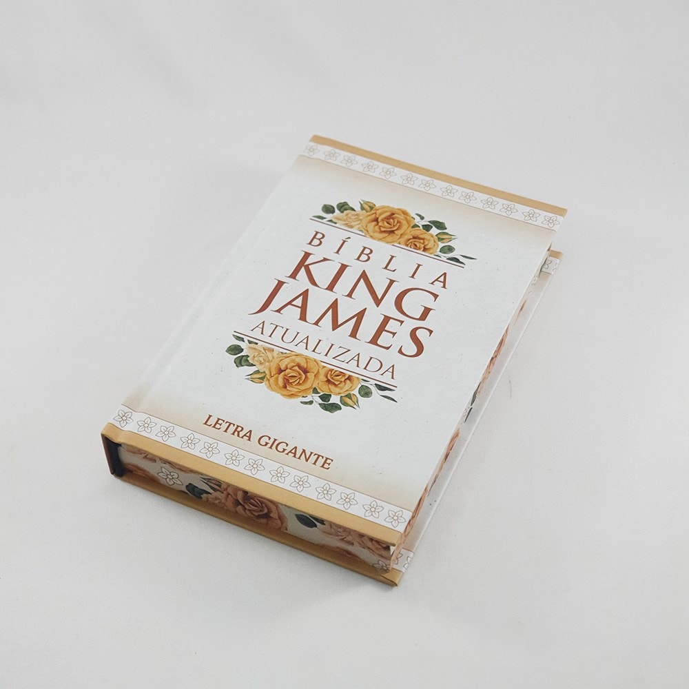 Bíblia King James Atualizada Rosa Vintage | KJA | Letra Gigante | Capa Dura