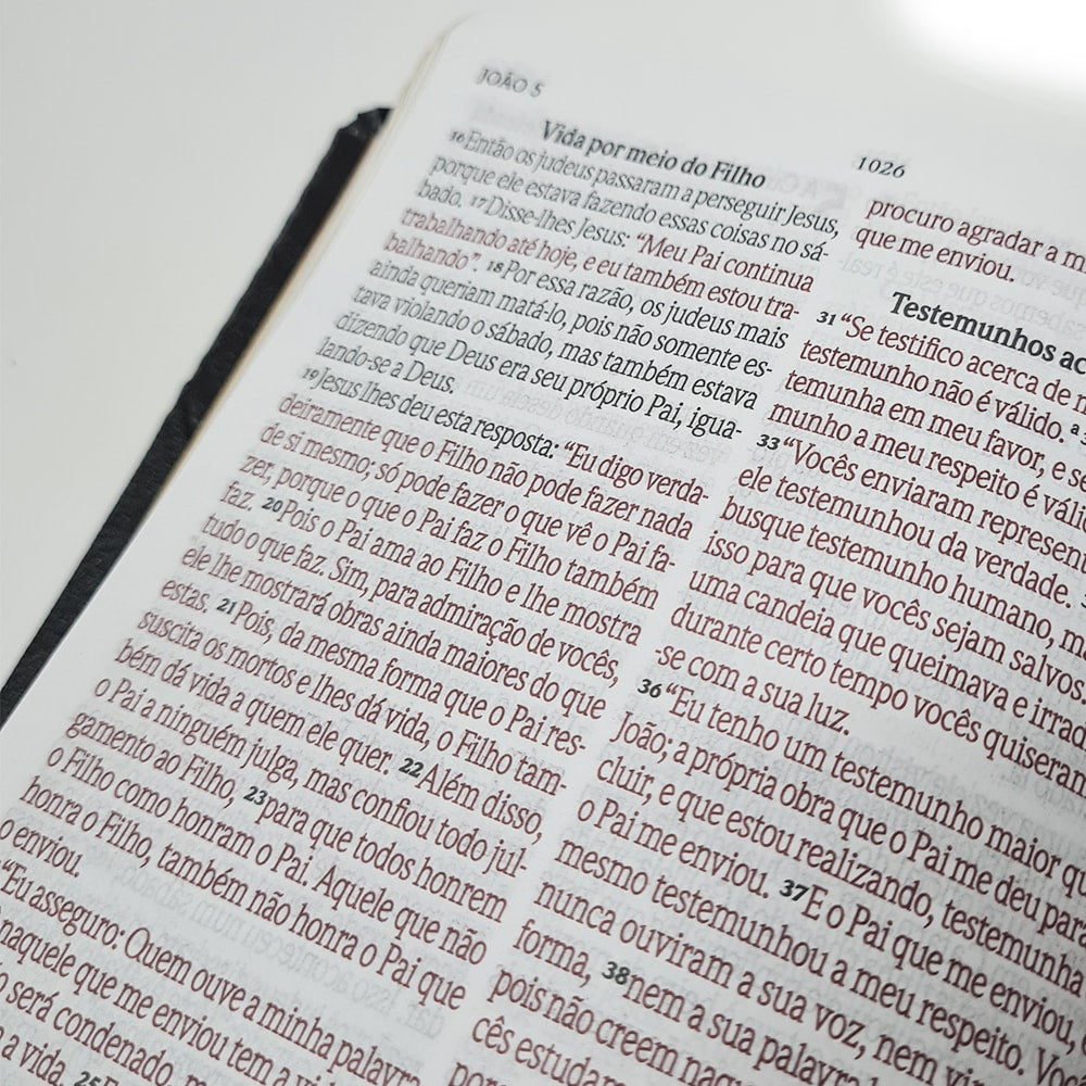 Bíblia Sagrada | NVI | Letra Grande | Capa Preta Luxo