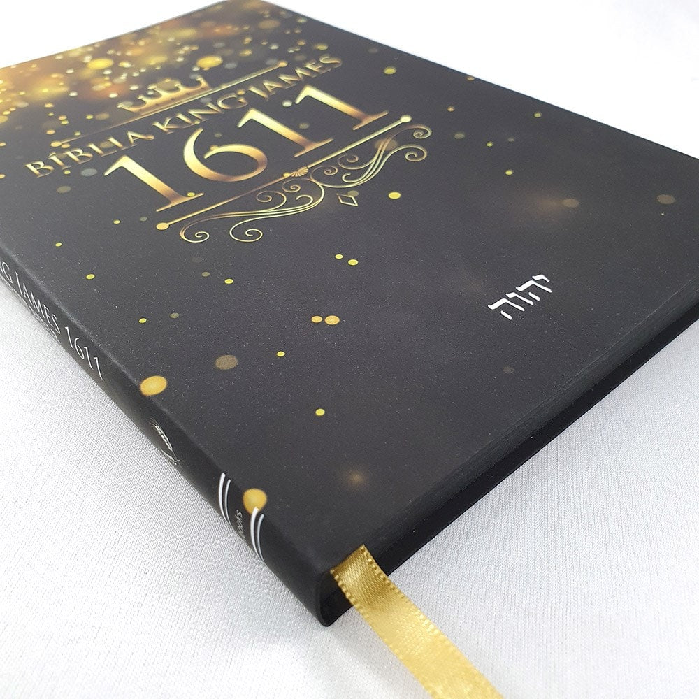 Bíblia King James 1611 Ultra Fina Lettering Bible | Letra Normal | Capa Coroa