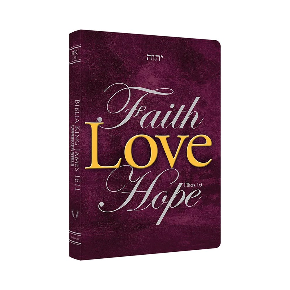 Bíblia King James 1611 Ultra Fina Lettering Bible | Letra Normal | Capa Love Hope
