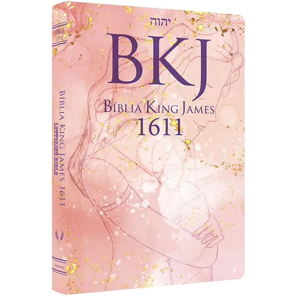 Bíblia King James 1611 Ultra Fina Lettering Bible | Letra Normal | Capa Mãe e Filho