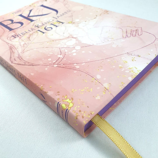 Bíblia King James 1611 Ultra Fina Lettering Bible | Letra Normal | Capa Mãe e Filho