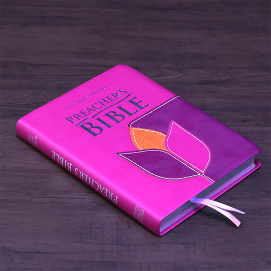Preachers Bible | Bíblia da Pregadora em Inglês | KJV | Capa Luxo Flor