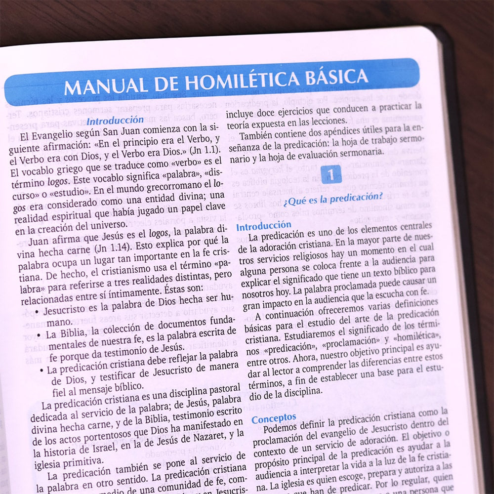 La Bíblia Para La Predicación | Reina Valeria | Capa Luxo Café