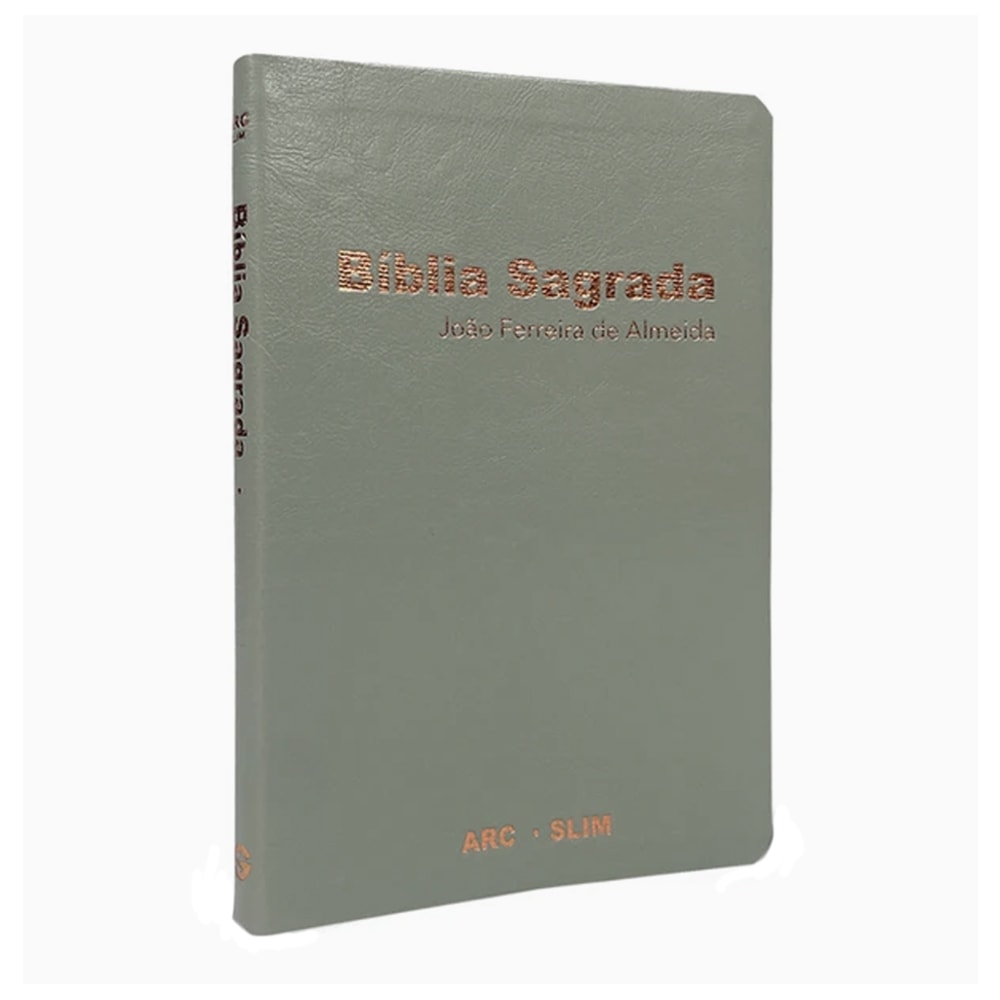 Bíblia Sagrada Slim | ARC | Capa Luxo Especial Cinza