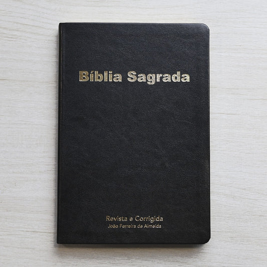 Bíblia Sagrada Slim | ARC | Capa Luxo Preta