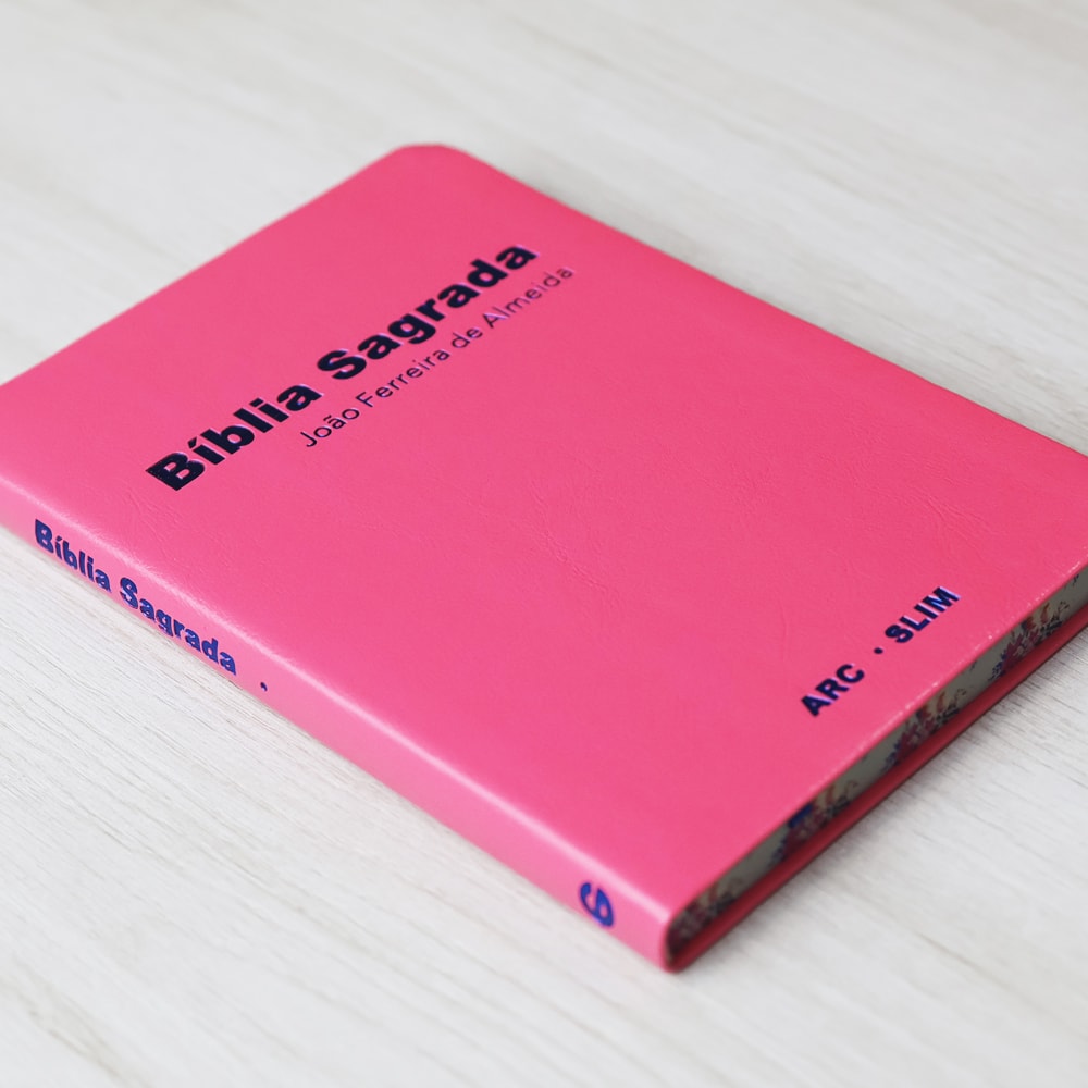 Bíblia Sagrada Slim | ARC | Capa Luxo Rosa