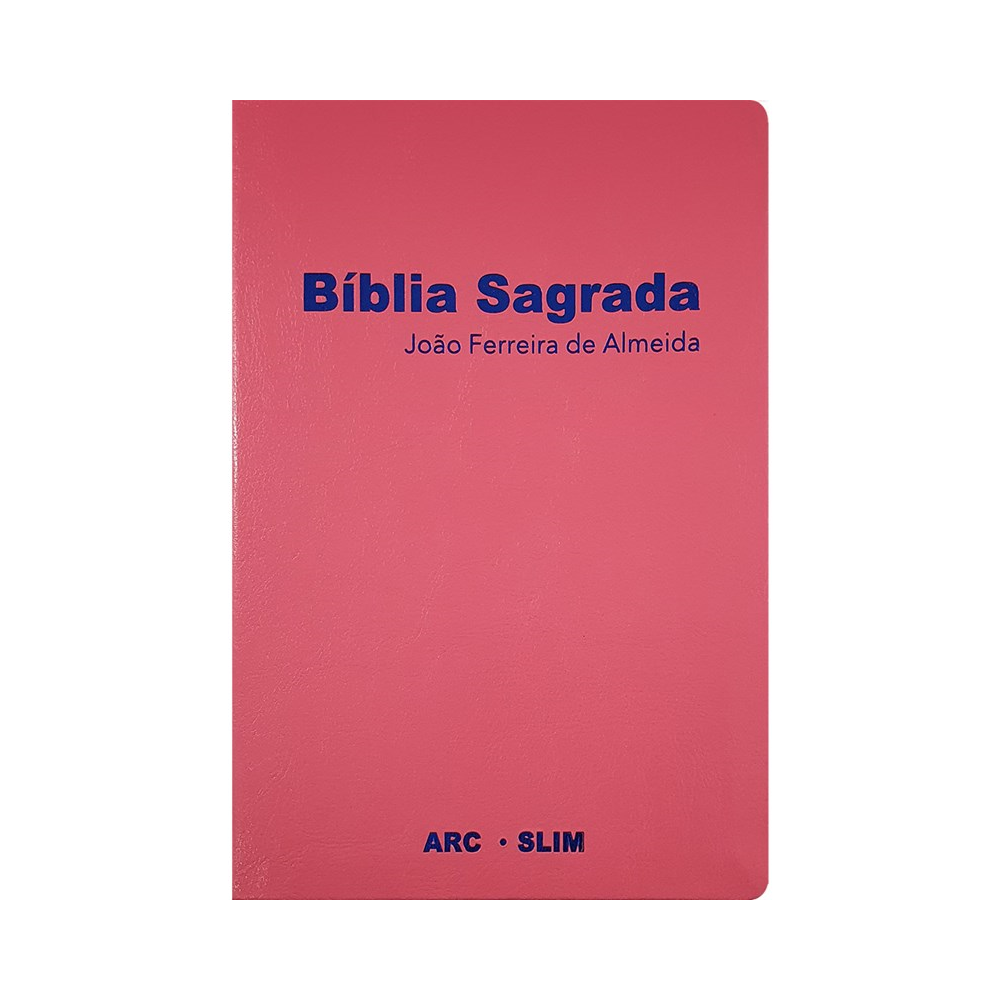 Bíblia Sagrada Slim | ARC | Capa Luxo Rosa