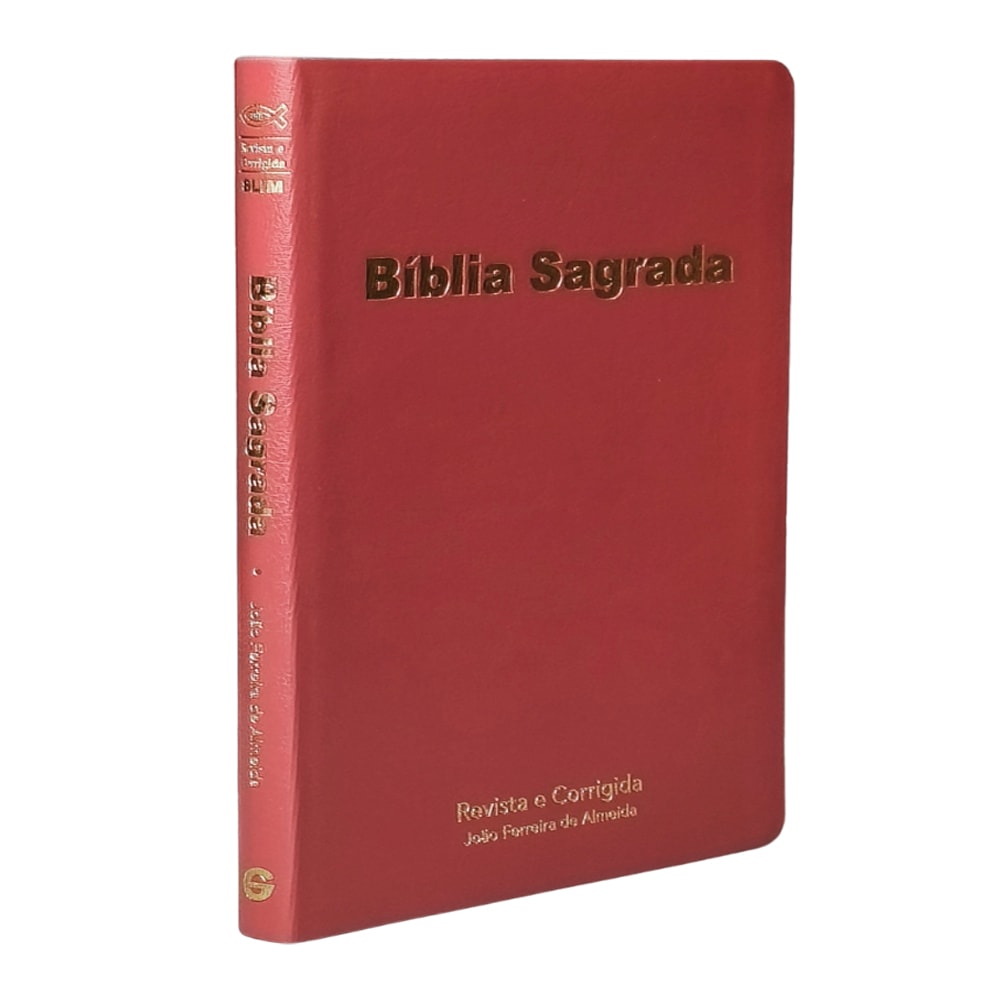 Bíblia Sagrada Slim | ARC | Capa Luxo Vinho