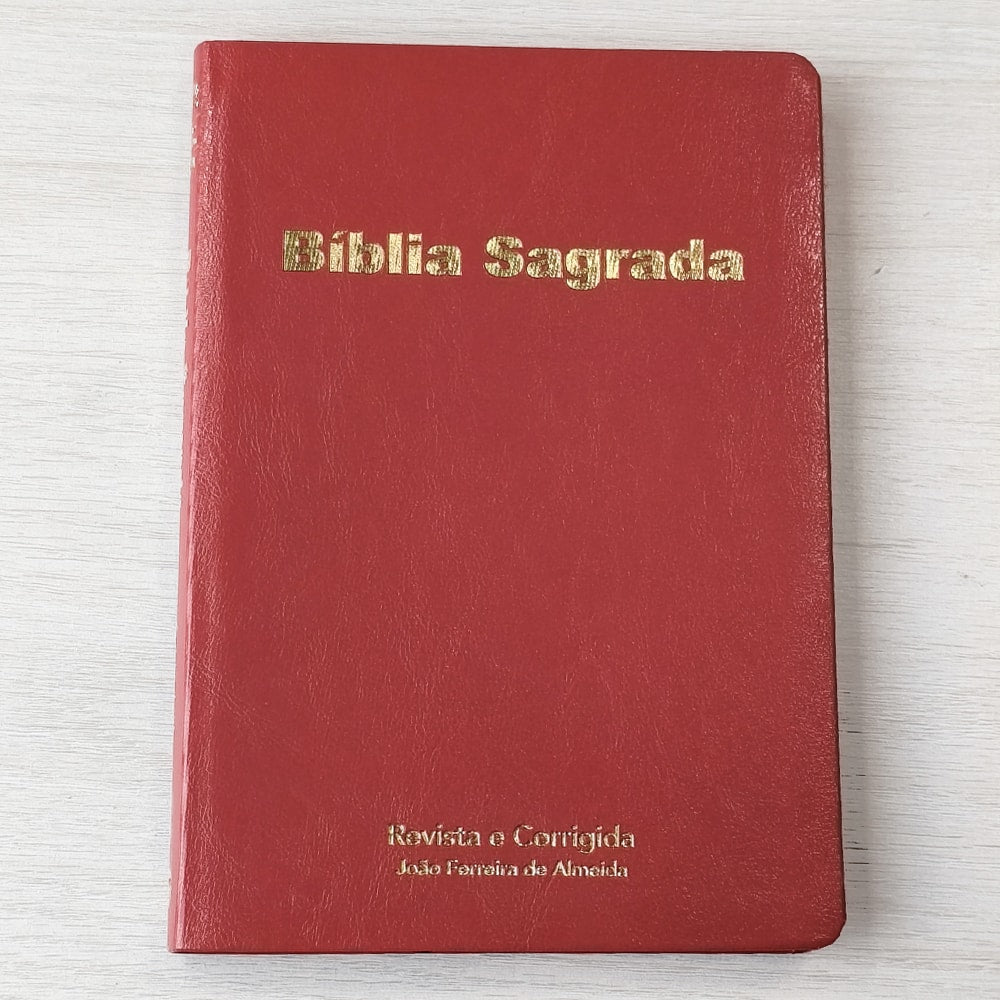 Bíblia Sagrada Slim | ARC | Capa Luxo Vinho