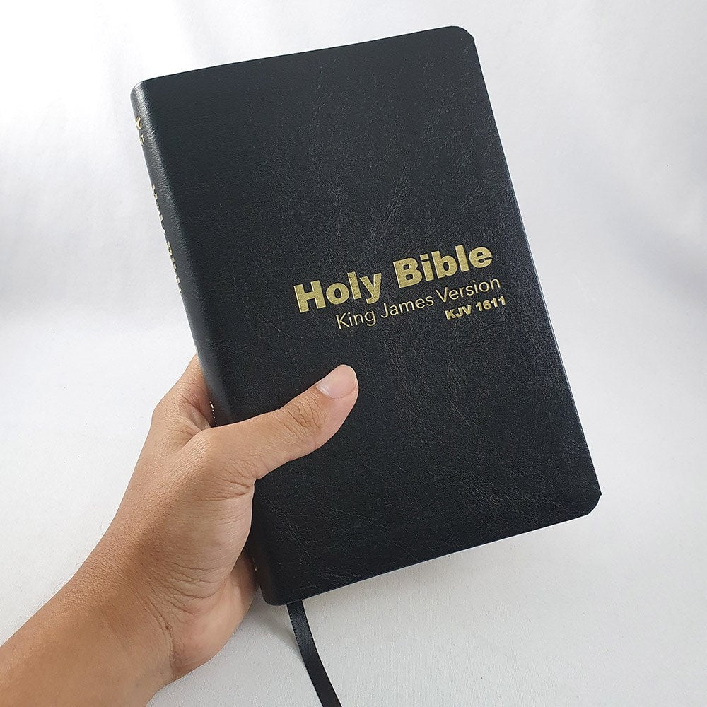 Holy Bible King James 1611 | Inglês | KJV | Capa Luxo Preta