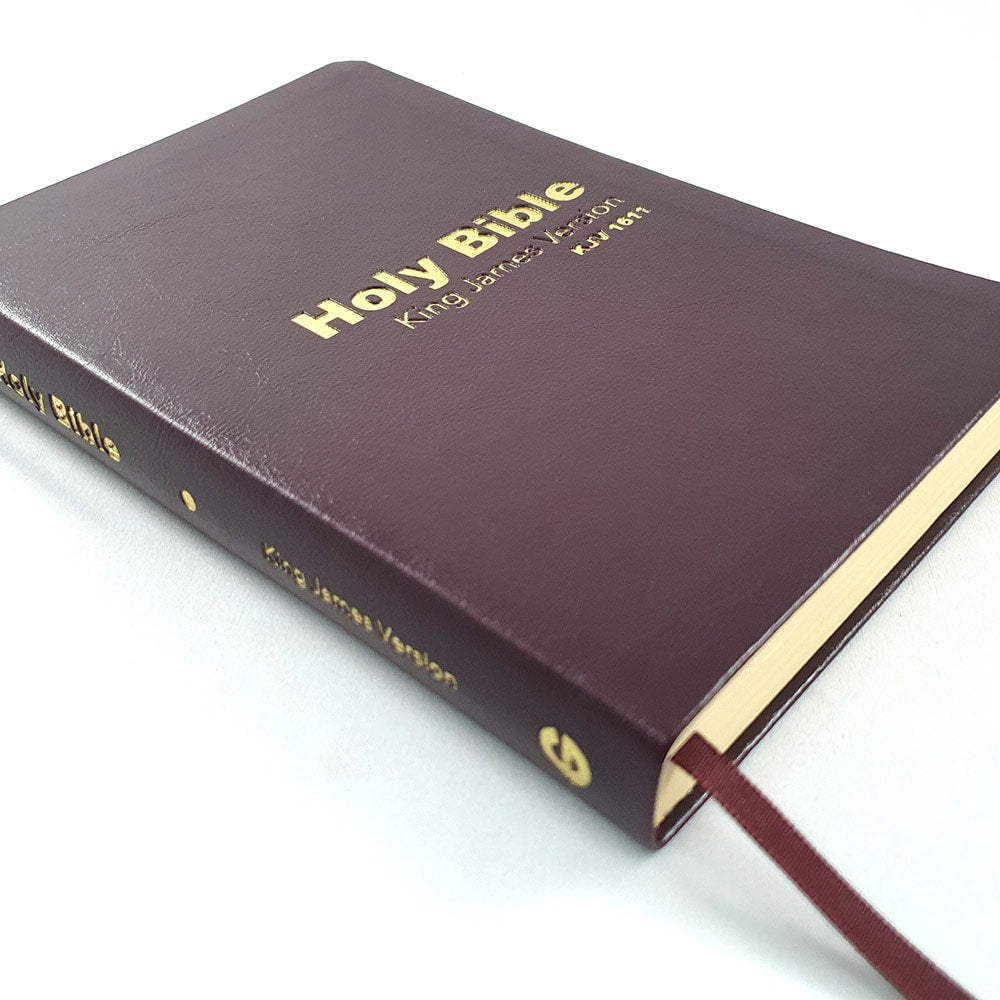 Holy Bible King James 1611 | Inglês | KJV | Capa Luxo Vinho