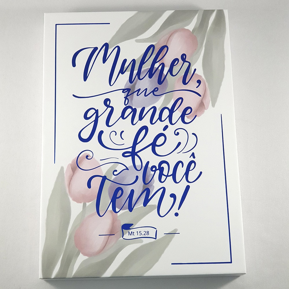A Bíblia da Mulher | Compacta | NAA | Capa Luxo Azul