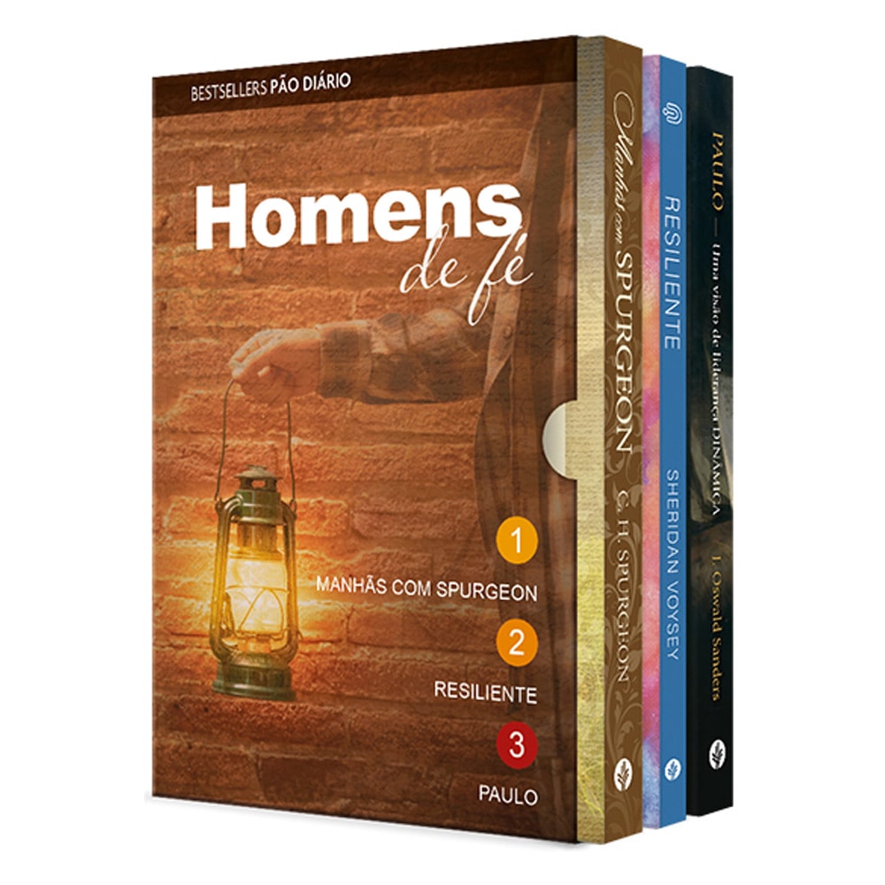 Box Homens de Fé | J Oswald Sanders Sheridan Voysey e Charles H Spurgeon