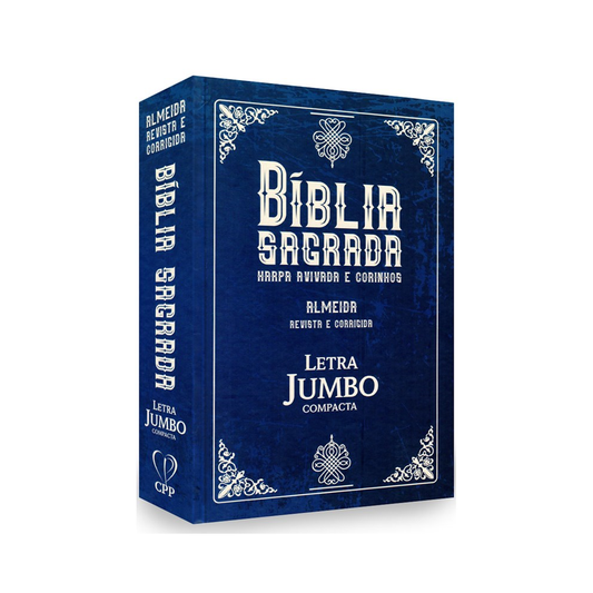Bíblia Sagrada Letra Jumbo | ARC | Capa Dura Clássica Azul