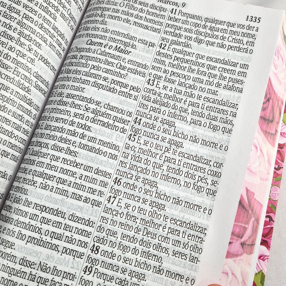 Bíblia Sagrada Letra Jumbo | ARC | Capa Dura Rosa Geométrica