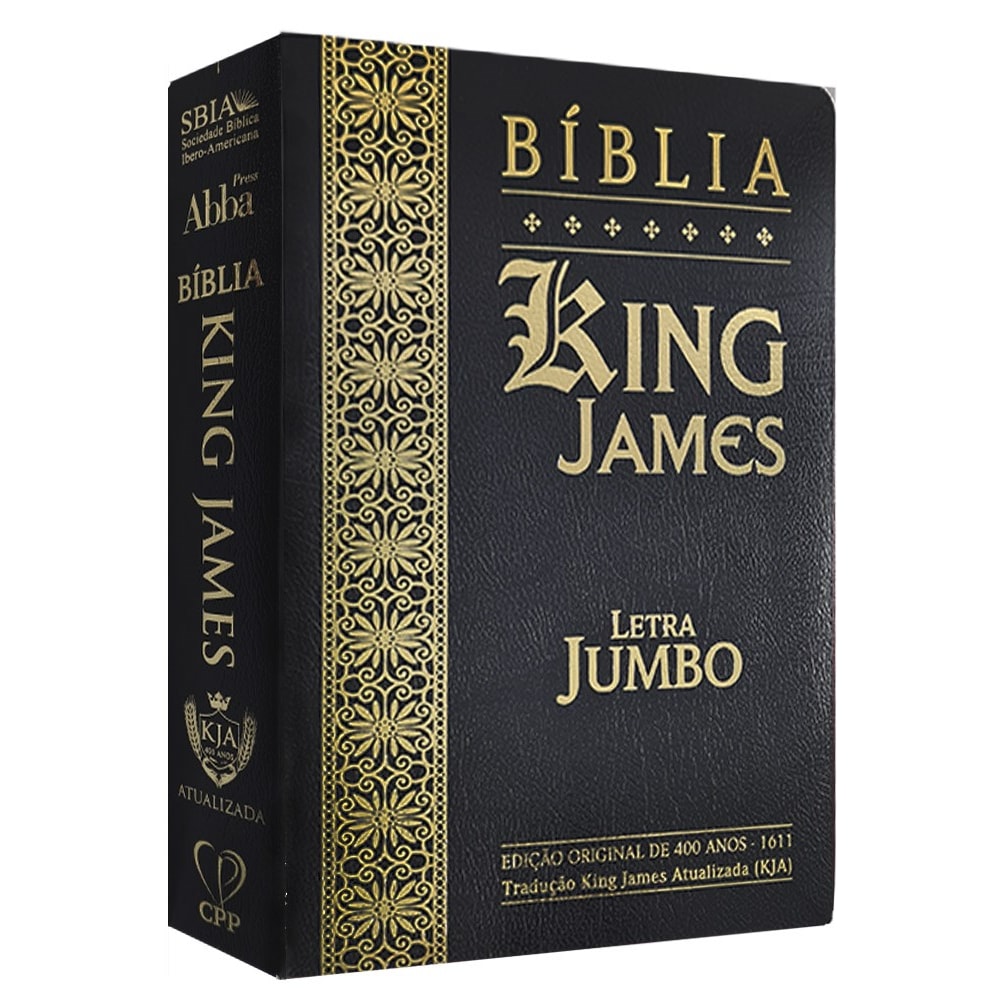 Bíblia King James Atualizada | KJA | Letra Jumbo | Capa Cover Book Preta