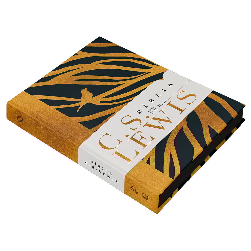 Bíblia C S Lewis | NAA | Leitura Perfeita | Capa Dura Preto e Dourado