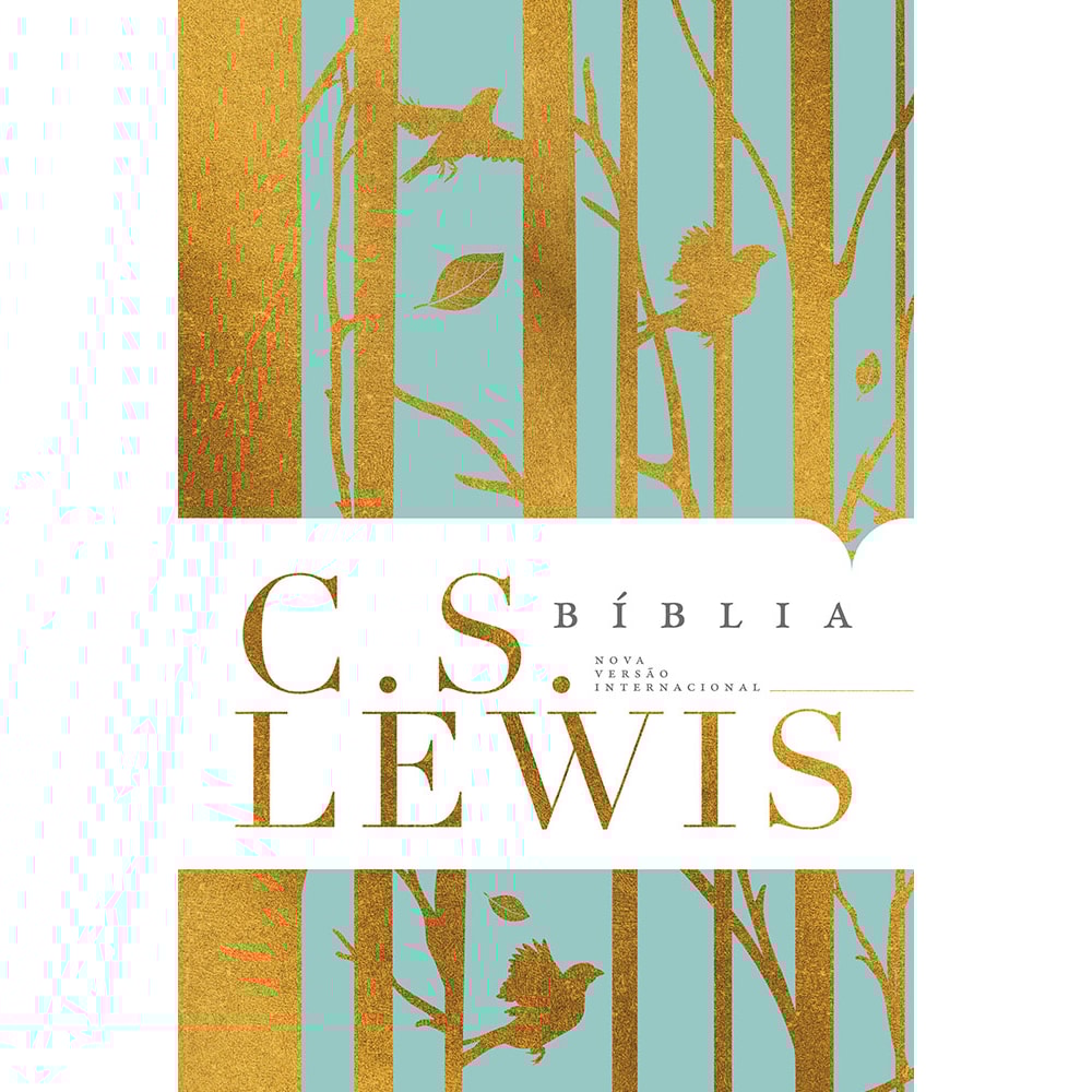 Bíblia C S Lewis | NVI | Leitura Perfeita | Capa Dura Azul e Dourado
