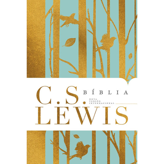 Bíblia C S Lewis | NVI | Leitura Perfeita | Capa Dura Azul e Dourado