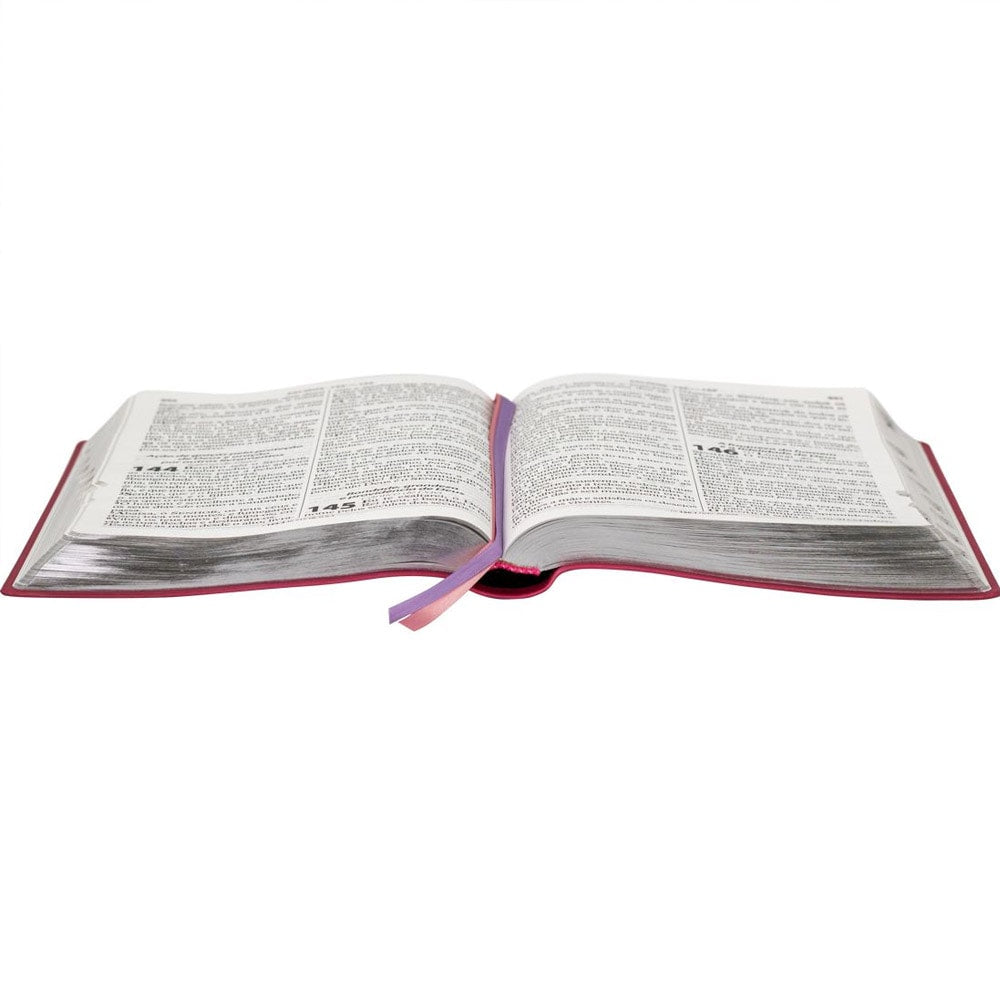 Bíblia Sagrada | Letra Extragigante | ARC | Capa Luxo Flor Pink