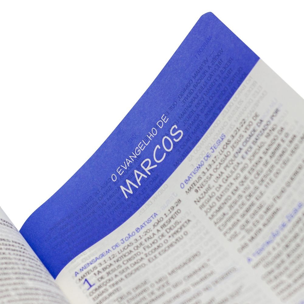Bíblia Sagrada | Edição com Letras Maiúsculas | NTLH | Capa Luxo Azul