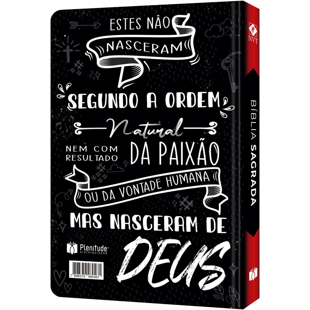Bíblia Sagrada Lettering | NVT | Letra Normal |Flexível Soft Touch