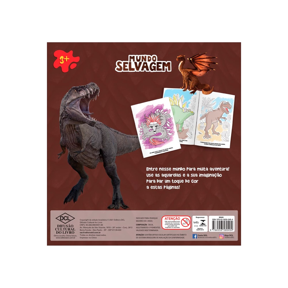 Mundo Selvagem | Leitura e Diversão | Aquarela