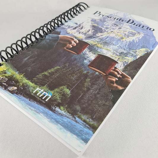 Presente Diário 26 | Letra Grande | Capa Brochura Espiral Paisagem 2023