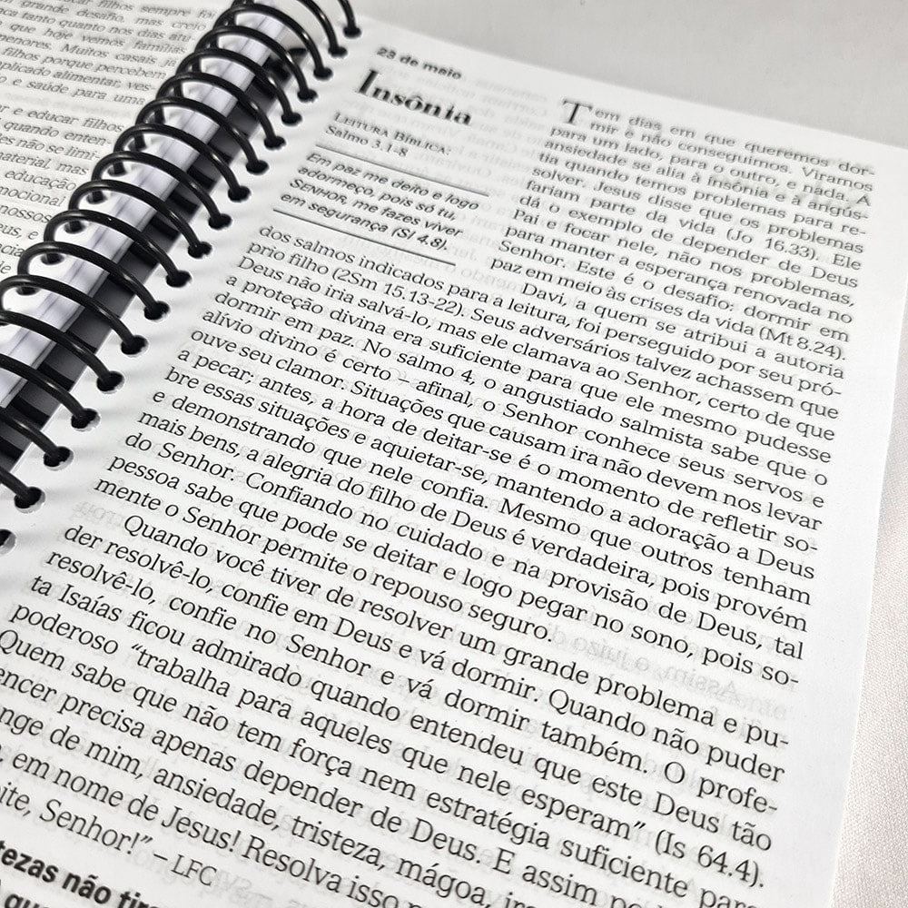Presente Diário 26 | Letra Grande | Capa Brochura Espiral Paisagem 2023