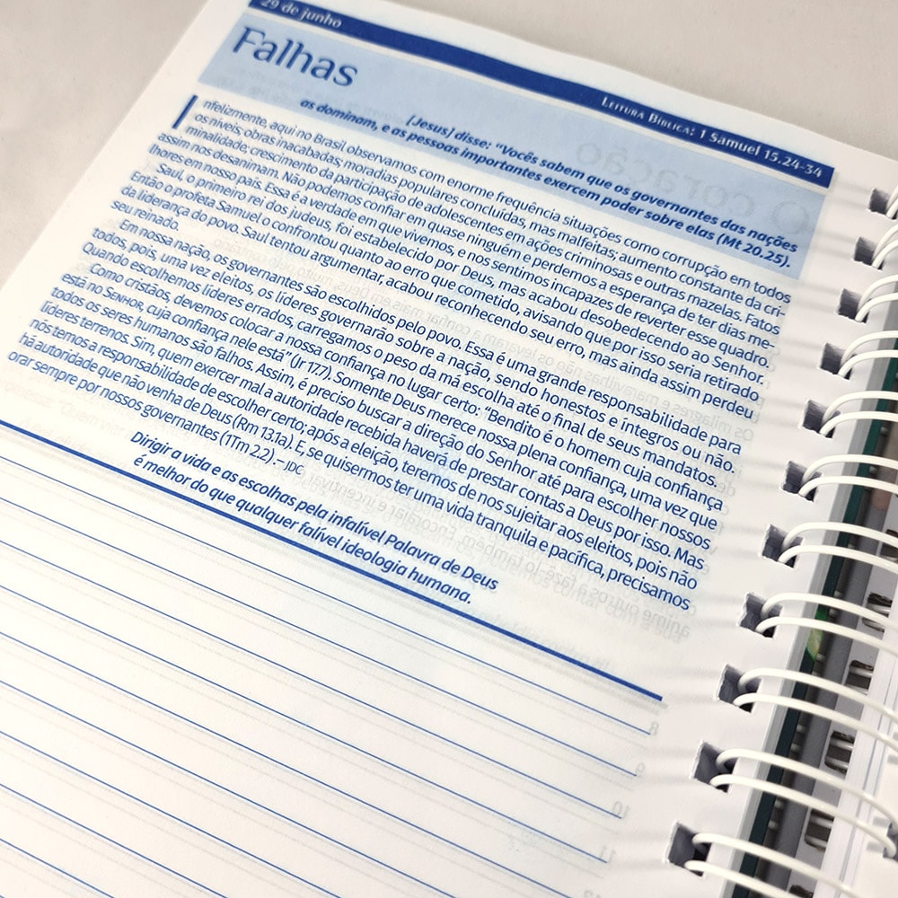 Presente Diário 26 | Letra Grande | Capa Dura Espiral Feminino 2023
