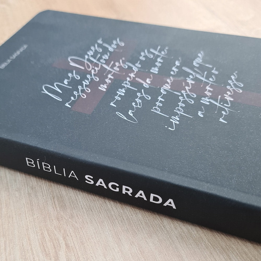 Bíblia Sagrada Cruz A Morte Não Pode Vencer | NVI | Letra Normal | Flexível Soft Touch