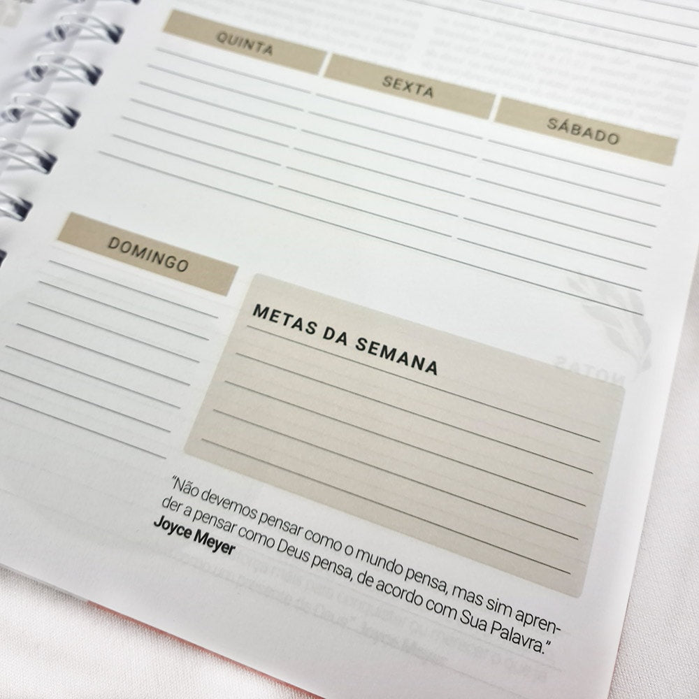 Planner da Vida Diária Joyce Meyer | Capa Dura Marrom