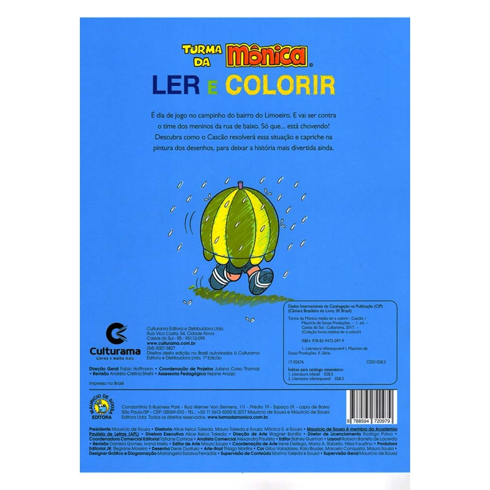 Turma da Mônica | Ler e Colorir | Brochura Azul