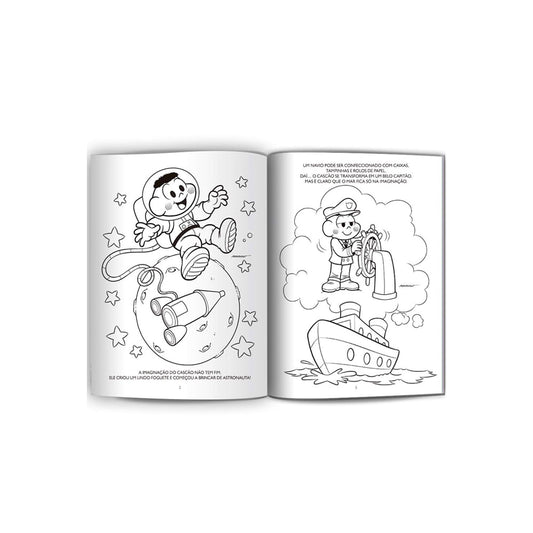 Turma da Mônica | Ler e colorir | Brochura Verde Gigante